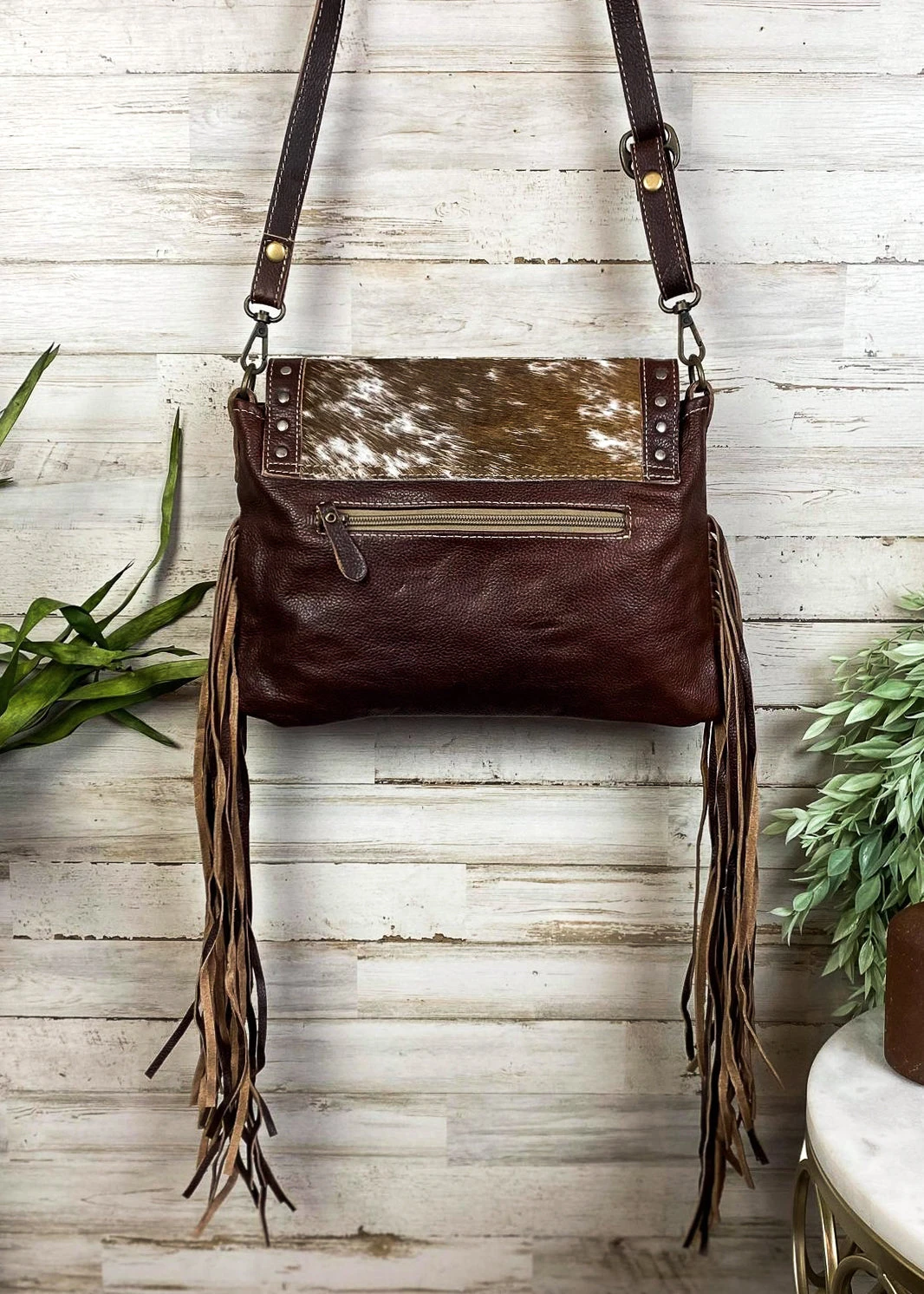 Myra Tooled Leather Cowhide Fringe Crossbody Handbag - Stylish & Durable 8 Myra Tooled Leather Cowhide Fringe Handbag Handbags & Wallets