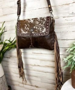 Myra Tooled Leather Cowhide Fringe Crossbody Handbag - Stylish & Durable 13 Myra Tooled Leather Cowhide Fringe Handbag Handbags & Wallets
