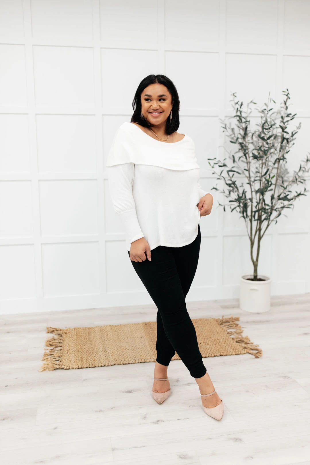 Ave Shops Top Tier Ivory Sweater - Premium Cardigan for Women 4 Ave Shops Top Tier Sweater In Ivory