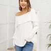 Ave Shops Top Tier Sweater In Ivory