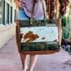 Myra Traveling West Cowhide Leather Weekender Bag >> MEGA SALE <<