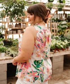 Ave Shops Tropical Rain Sleeveless Top Clothing