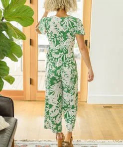 Ave Shops Tropical Silhouettes Jumpsuit