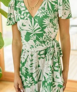 Ave Shops Tropical Silhouettes Jumpsuit
