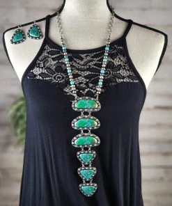 Blue Tortoise Turquoise Brilliance Long Necklace Jewelry