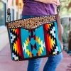 American Darling Turquoise Multi Color Aztec Conceal Carry Handbag