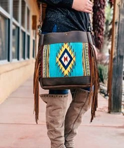 American Darling Handbags & Wallets Turquoise Willow Aztec Handbag