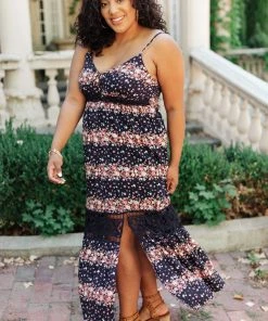 Ave Shops Stripes In Bloom Dress - Stylish Rompers & Jumpsuits for Women 29 Ave Shops Dresses, Rompers, Jumpsuits Stripes In Bloom Dress