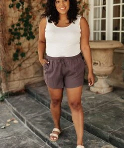 Ave Shops Simplicity Shorts In Gray