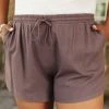 Ave Shops Simplicity Shorts In Gray