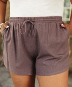 Ave Shops Simplicity Shorts In Gray