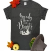 The Cinchy Cowgirl Thanksgiving Charcoal Graphic Tee - Limited Time Clearance Sale 2 The Cinchy Cowgirl CLEARANCE GRAPHICS CLOSEOUT- Charcoal You Only Like Me Thanksgiving Short Sleeve Tee