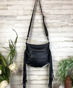 Myra Uptown Cowhide & Fringe Crossbody Handbag Handbags & Wallets