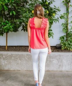 Ave Shops Clothing Uptown Top In Coral - Stylish Short Sleeve Tops for Women 29 Ave Shops Clothing Uptown Top In Coral