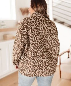 Ave Shops Can't Be Tamed Shacket In Brown Clothing