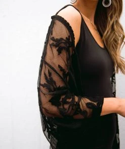 Ave Shops Vacay Babe Cardigan In Black - Stylish Short Sleeve Top for Women 16 Ave Shops Vacay Babe Cardigan In Black Clothing