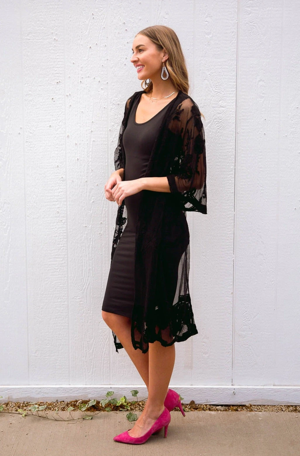 Ave Shops Vacay Babe Cardigan In Black - Stylish Short Sleeve Top for Women 11 Ave Shops Vacay Babe Cardigan In Black Clothing