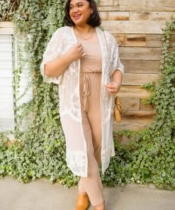 Ave Shops Vacay Babe Cardigan In Natural