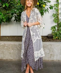 Ave Shops Vacay Babe Cardigan In Natural