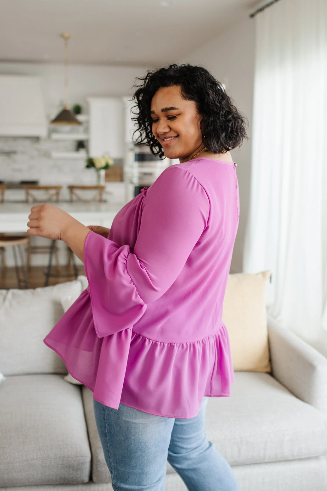 Ave Shops Valley Girl Blouse | Women's Long Sleeve Tops & Blouses 5 Ave Shops Valley Girl Blouse