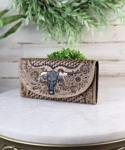 Myra Vara Western Tooled Wallet