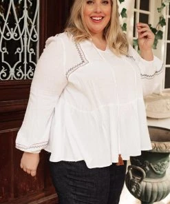 Ave Shops Villager Dotted Top Clothing