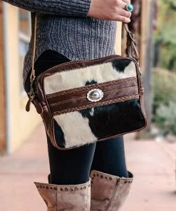 Myra Vintage Days Cowhide Concho Handbag Handbags & Wallets