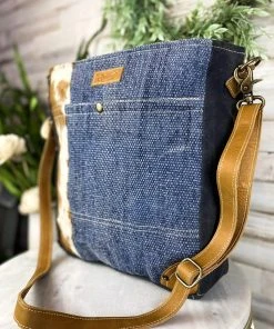 Sixtease Vintage Hobo Cowhide Crossbody Handbag