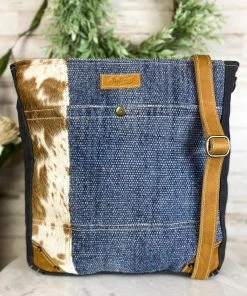 Sixtease Vintage Hobo Cowhide Crossbody Handbag