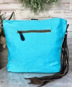 Myra Vintage Mural & Floral Tooled Crossbody Handbag Handbags & Wallets