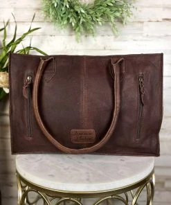 American Darling Handbags & Wallets Vintage Western Floral & Cowhide Conceal Carry Handbag