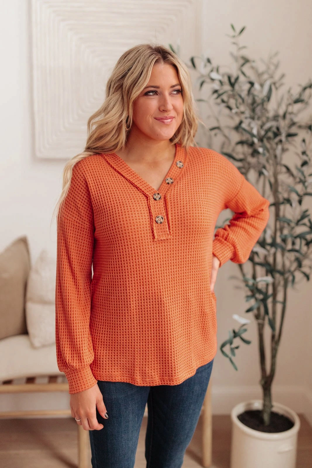 Ave Shops Waffle Love Thermal Top - Long Sleeve Tops for Women | Comfort & Style 5 Ave Shops Waffle Love Thermal Top Clothing