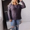 Ave Shops Long Sleeve Tops Walk The Path Top