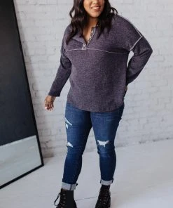 Ave Shops Long Sleeve Tops Walk The Path Top