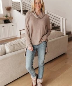 Ave Shops Clothing Warm Me Up Thermal In Taupe