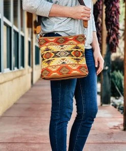 Montana West Handbags & Wallets Warm Multi Color Aztec Canvas Crossbody Handbag