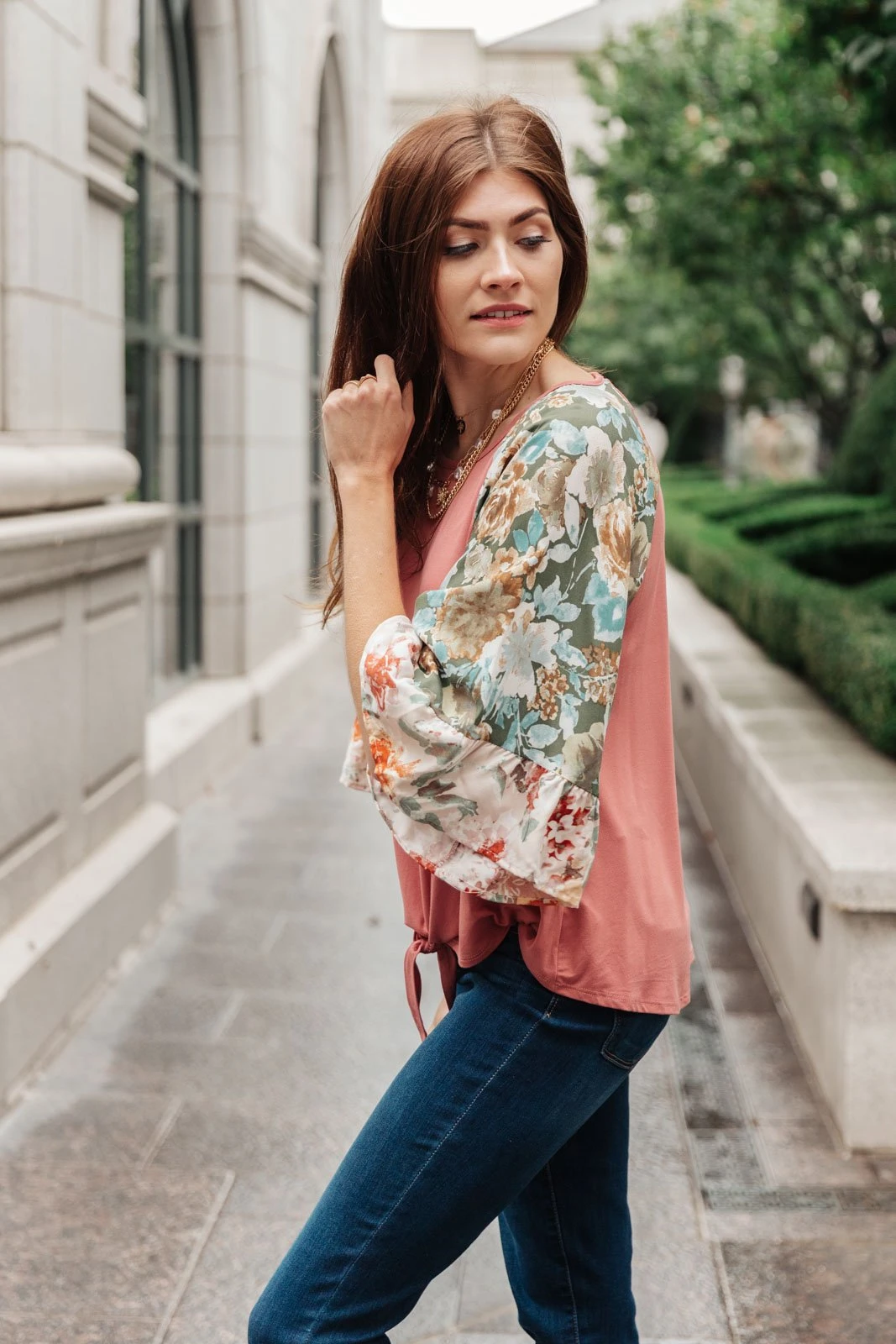 Ave Shops Floral Long Sleeve Top | Stylish Women's Tops & Blouses 11 Ave Shops Clothing Wear Your Floral On Your Sleeves Top