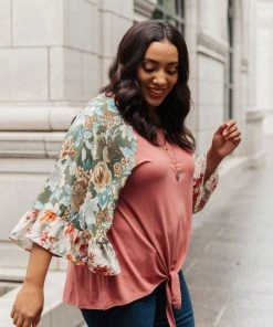 Ave Shops Floral Long Sleeve Top | Stylish Women's Tops & Blouses 16 Ave Shops Clothing Wear Your Floral On Your Sleeves Top
