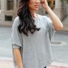 Ave Shops Weekend Wonder Top In Gray