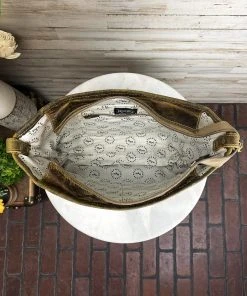 Myra Westbound Roses & Cowhide Crossbody Handbag