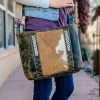 Myra Westbound Roses & Cowhide Crossbody Handbag