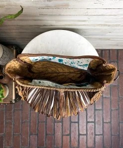 American Darling Handbags & Wallets Westerly Metallic Teal & Fringe Crossbody Handbag