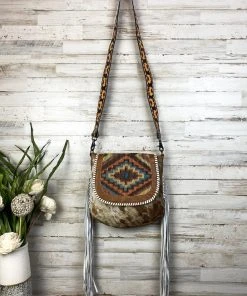 Myra Western Boho Cowhide Crossbody Handbag Handbags & Wallets
