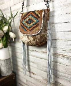 Myra Western Boho Cowhide Crossbody Handbag Handbags & Wallets