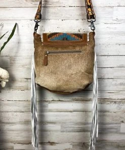 Myra Western Boho Cowhide Crossbody Handbag Handbags & Wallets