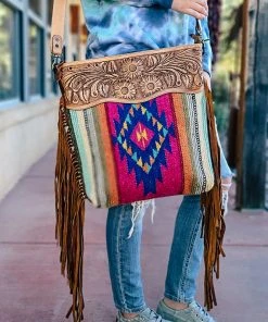 American Darling Handbags & Wallets Western Delight Fringe Crossbody Handbag