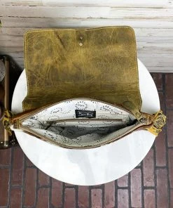 Myra Western Nights Cowhide & Tooled Handbag