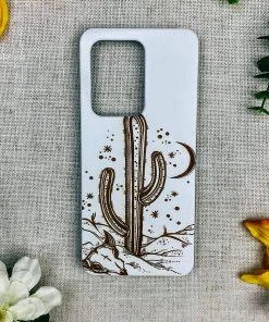 Otto >> MEGA SALE << White Wood Cactus Scene Phone Case
