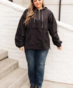 Ave Shops Wild Card Windbreaker - Black Stylish Cardigan for Women 25 Ave Shops Wild Card Windbreaker In Black