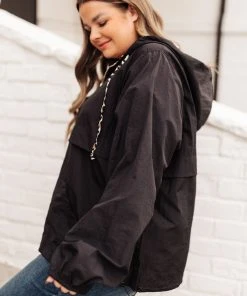 Ave Shops Wild Card Windbreaker - Black Stylish Cardigan for Women 28 Ave Shops Wild Card Windbreaker In Black